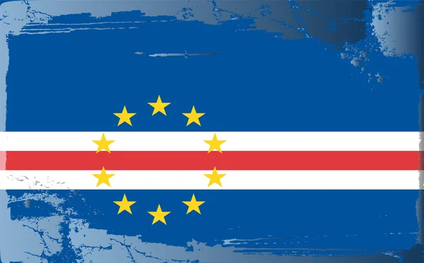 Grunge vlag serie-Kaapverdië — Stockfoto