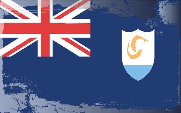 Grunge vlag serie-anguilla — Stockfoto