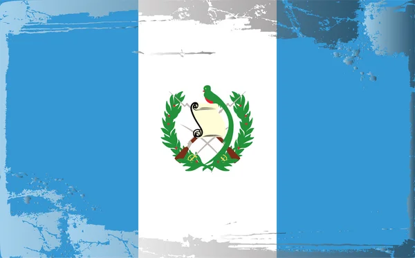 Гранж прапор серії Гватемала — стокове фото