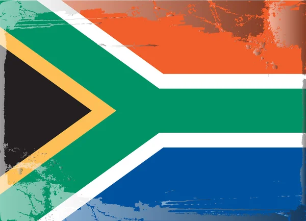 Grunge flagga serie-Sydafrika — Stockfoto