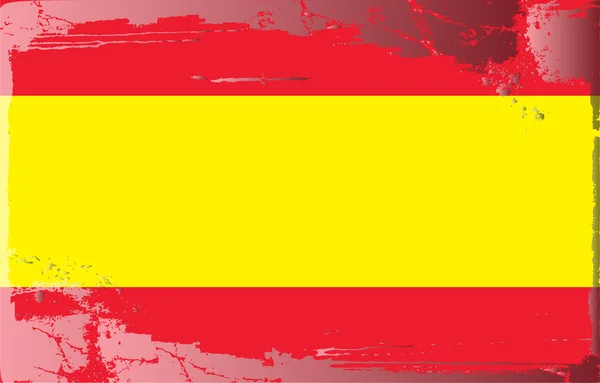 Grunge vlag serie-Spanje — Stockfoto