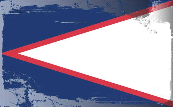 Grunge-Flagge der amerikanischen Samoa-Serie — Stockfoto