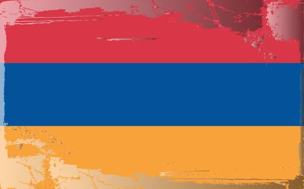 Grunge bayrak serisi-Ermenistan — Stok fotoğraf