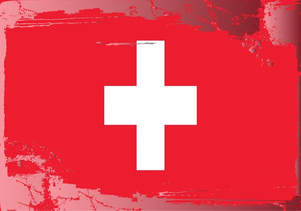 Grunge bayrak serisi-İsviçre — Stok fotoğraf