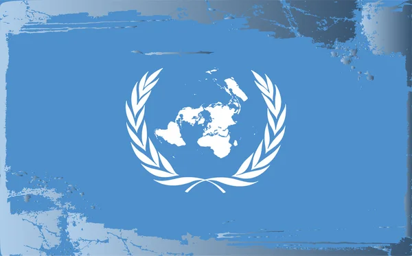 Grunge vlag serie-Verenigde Naties — Stockfoto