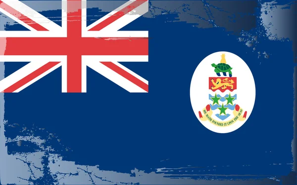 Grunge bayrak serisi-cayman Adaları — Stok fotoğraf