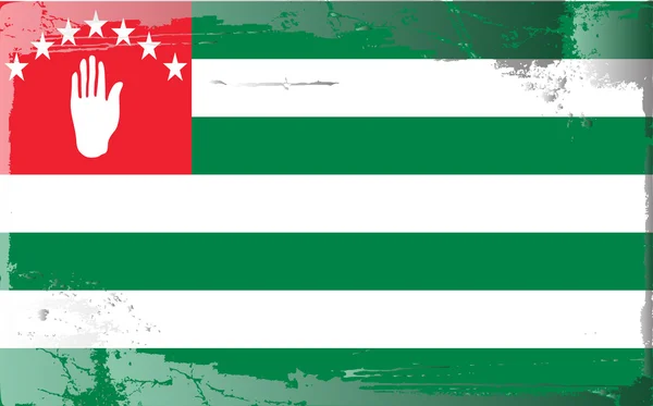 Grunge zászló sorozat-Abházia — Stock Fotó