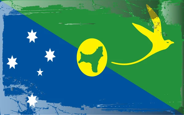 Grunge drapeau série-Christmas Island — Photo