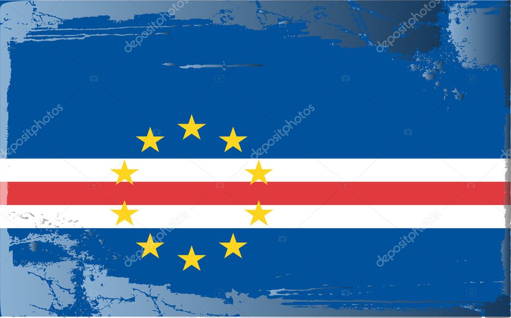 Grunge flag series-Cape Verde
