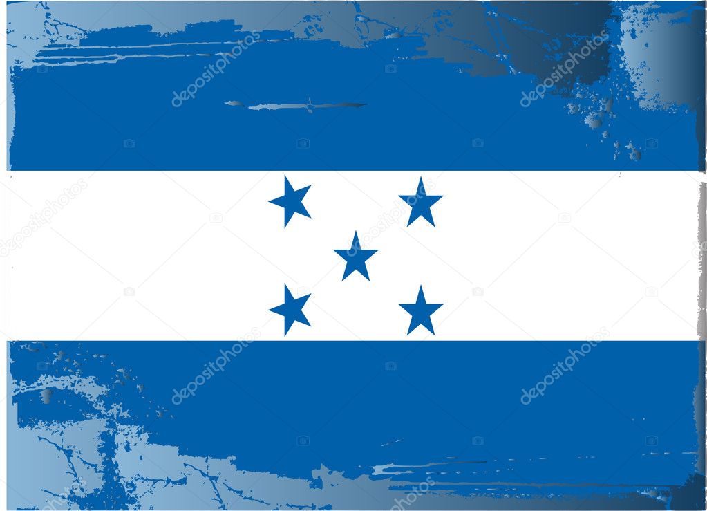 Grunge flag series-Honduras