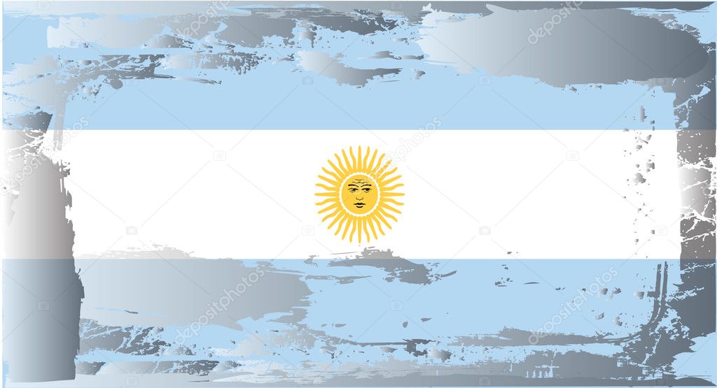 Grunge flag series-Argentina