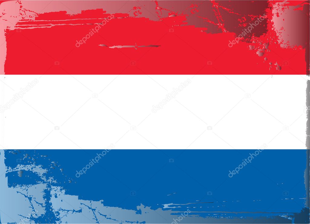 Grunge flag series-Netherland