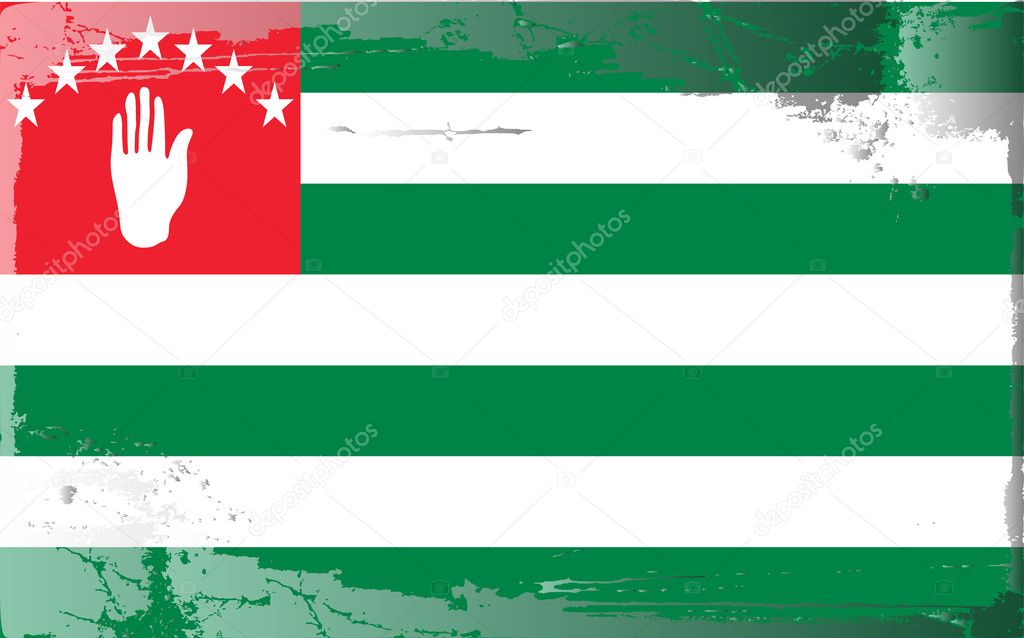 Grunge flag series-Abkhazia