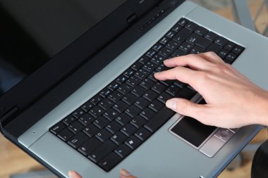 closeup dizüstü bilgisayar klavye