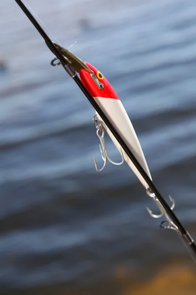 Closeup on fishing lure — Stock Photo, Image