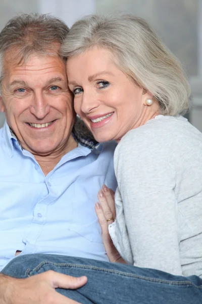 Closeup šťastný starší pár — Stock fotografie