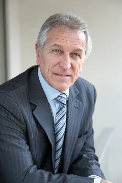 Portret van senior zakenman — Stockfoto