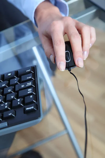 Fecho do teclado e do rato — Fotografia de Stock