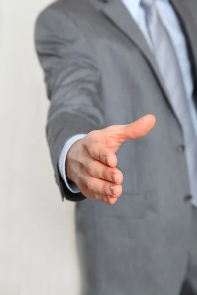 Closeup on businessman's hand — Stock Photo, Image