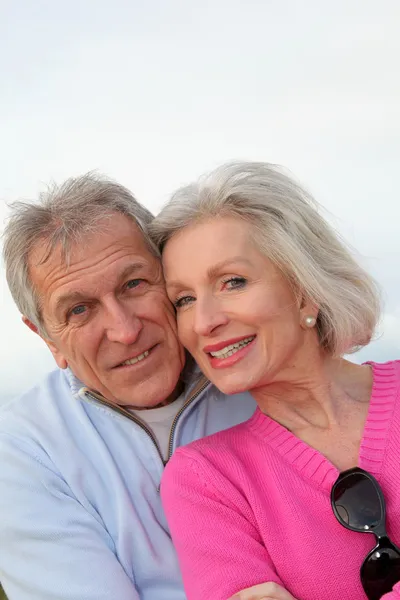 Closeup of happy senior couple Royalty Free Stock Images