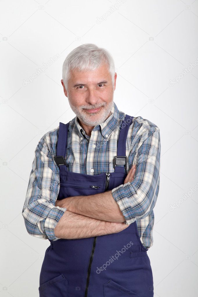 Portrait of artisan with arms crossed