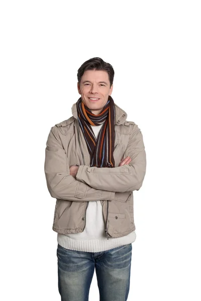 Homem adulto com roupas de inverno — Fotografia de Stock