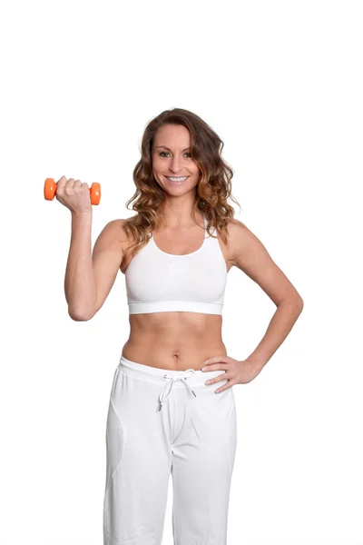 Kvinna i fitness outfit — Stockfoto