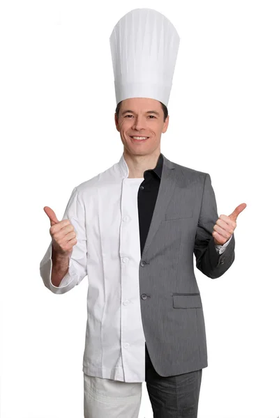 Chef e uomo d'affari — Foto Stock