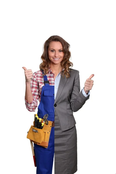 Handwerkerin und Geschäftsfrau — Stockfoto