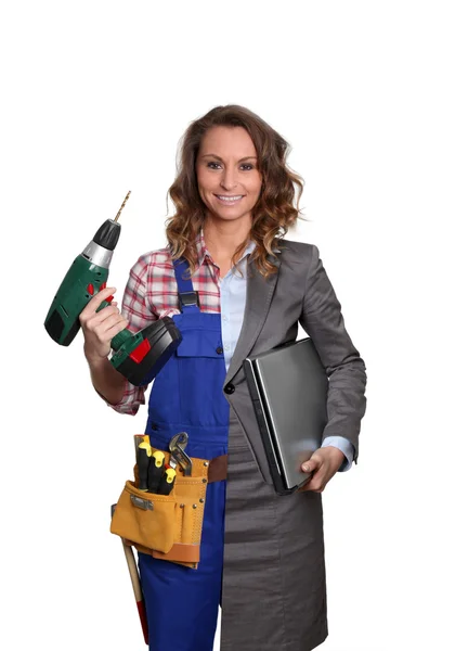 Kvinna hantverkare och affärskvinna — Stockfoto