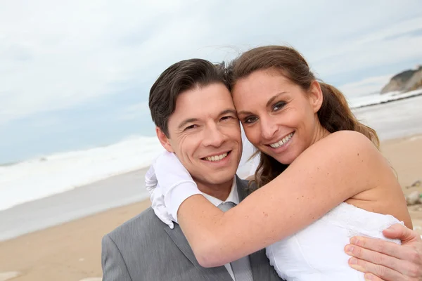 Portrét šťastného manželského páru — Stock fotografie