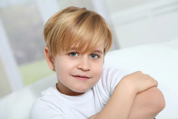 Portrait of 8-year-old boy — Stock Photo, Image