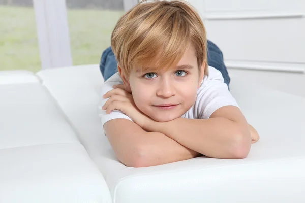 Портрет 8-річного хлопчика — стокове фото