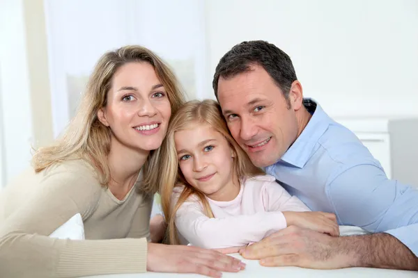 Portrait of parents and daughter — Stock Photo, Image