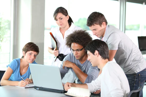 Group of young in business meeting — Stock Photo, Image