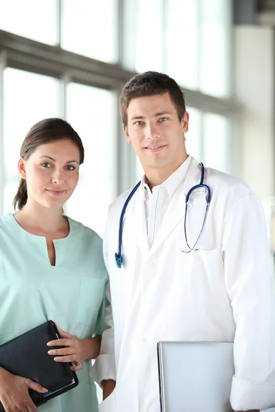 Doctor and nurse — Stock Photo, Image