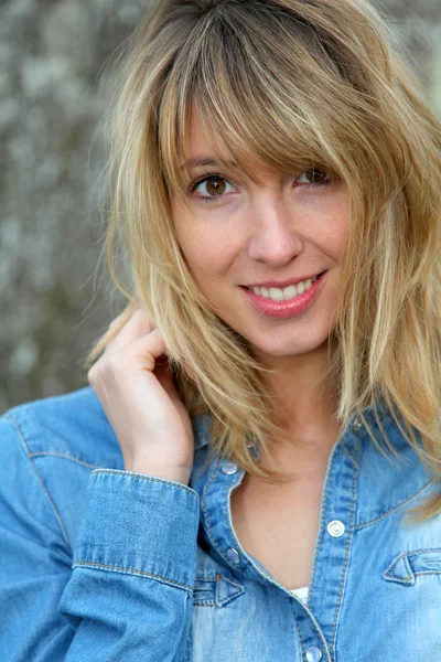 Portrait of beautiful blond woman — Stock Photo, Image
