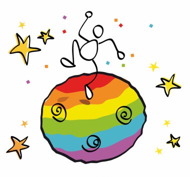 Funny gay world clipart