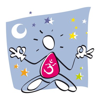 Funny yogui clipart