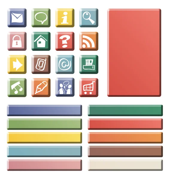 Color web icons — Stock Photo, Image
