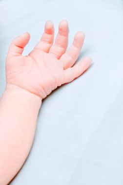 Closeup of a baby hand clipart
