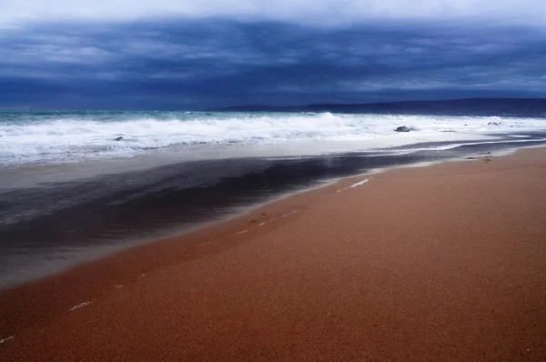 风雨如磐的海滨 — 图库照片