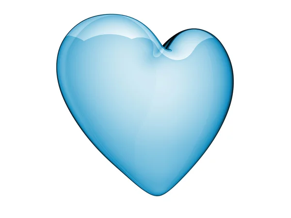 This is glass heart — Stock Photo, Image