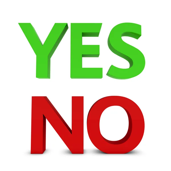 stock image Yes/no sign