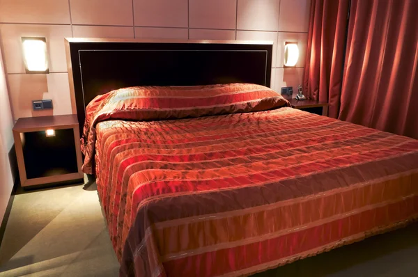 Yatak odasında beş yıldızlı otel — Stok fotoğraf