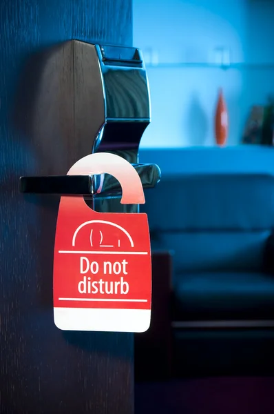 これは、「do not disturb」記号のクローズ アップです。 — ストック写真