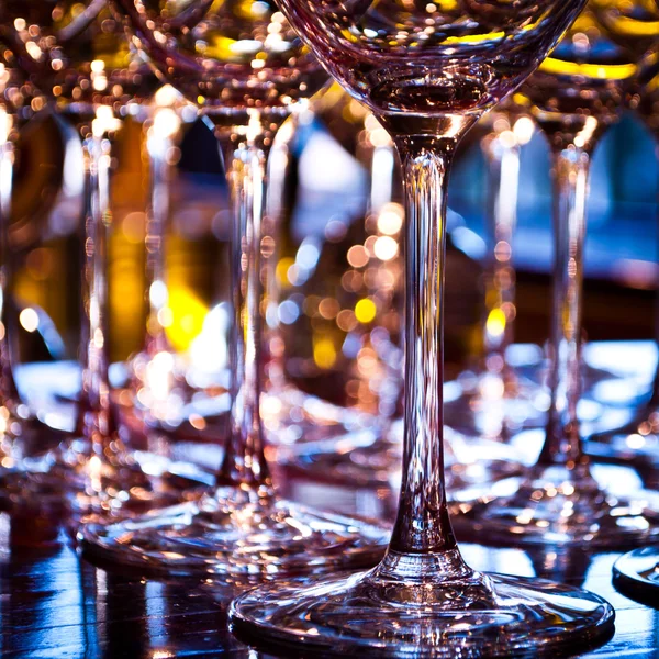 Close-up van een wijnglazen — Stockfoto