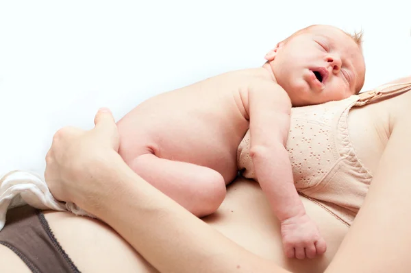 Nyfödda sovande barn — Stockfoto