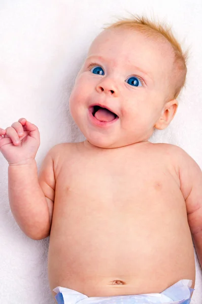 Retrato de bebê recém-nascido adorável — Fotografia de Stock