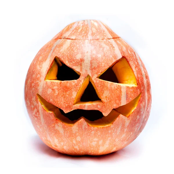 Haloween pumpkin isolated over white — Stock Photo, Image